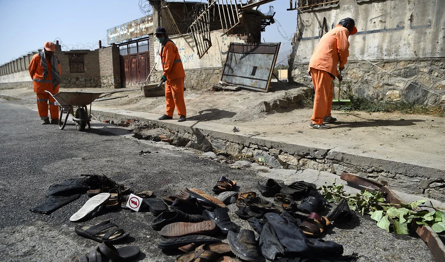 Suicide bomber kills over 30 Afghan civilians during a protest