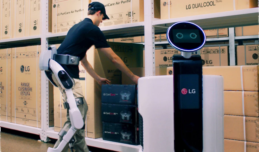 LG CLOi SuitBot supports and enhances a user’s legs to allow for more mobility and lower limb strength