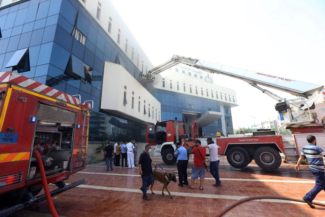 Armed men stormed the building in Tripoli today where a blast and gunfire were heard, witnesses and a security source said. (AFP)