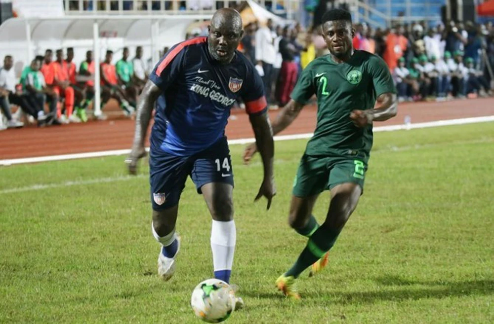 President George Weah makes football comeback aged 51