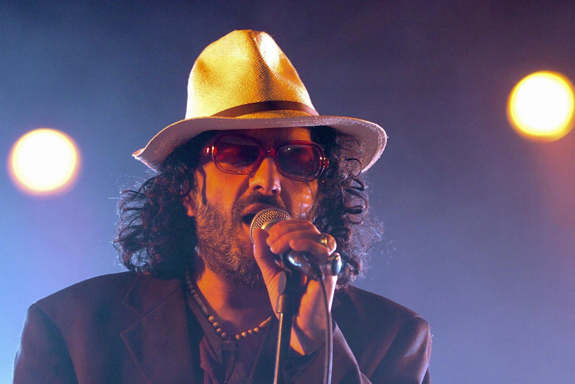 Rachid Taha, who blended Arabic music with rock and techno and at times wore blue contact lenses to protest anti-Arab prejudice in France, where he made his home, has died. He was 59. (AP Photo)