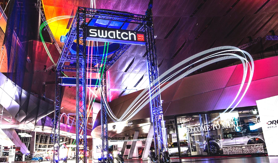 Swiss watchmaker Swatch is one of the partners of the Drone Racing League.