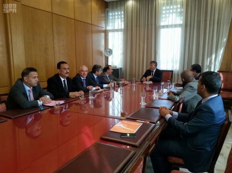 Arab coalition member state officials review efforts to ease Yemeni suffering caused by Houthis