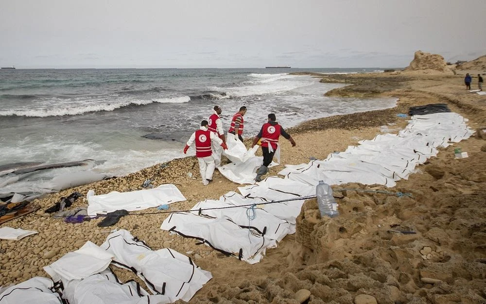The bodies of 21 people thought to be migrants trying to reach Spain have washed up on the shores of the Mediterranean this month. (File/AFP)