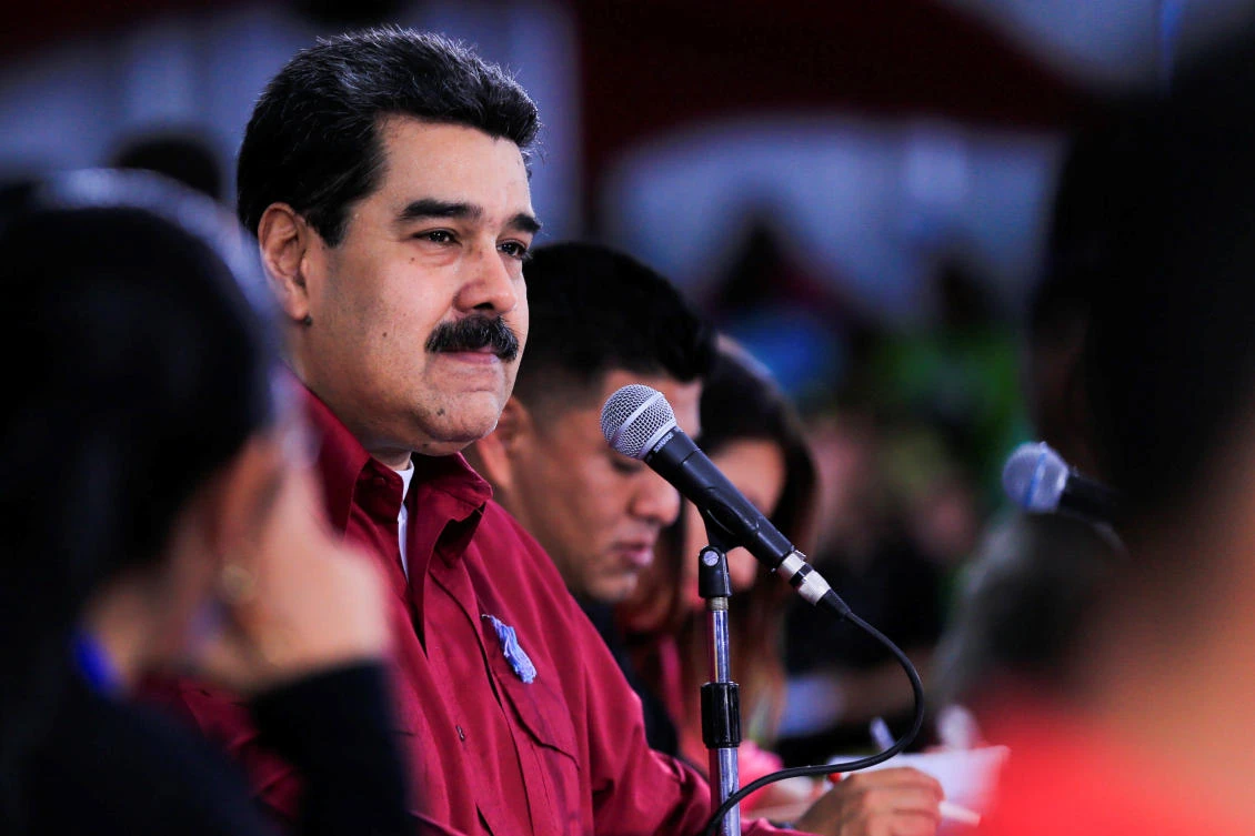 Venezuela’s President Nicolas Maduro attends an event with the Youth of the Venezuela’s United Socialist Party (PSUV) in Caracas, Venezuela September 11, 2018. (File/Reuters/Miraflores Palace)