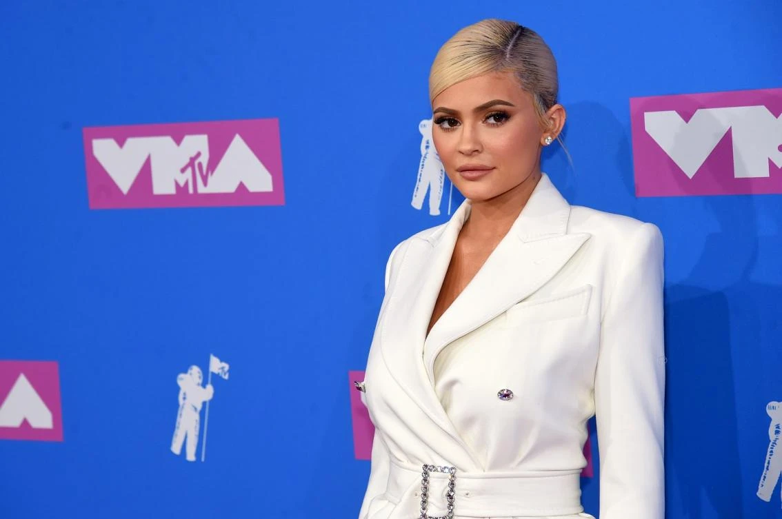 Kylie Jenner (pictured) wore a catsuit by Kuwaiti designer Yousef Al-Jasmi. (AFP)