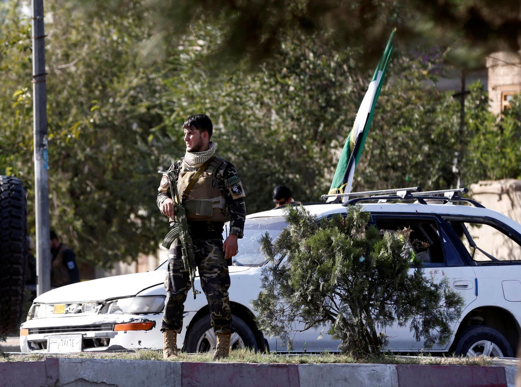 An Afghan security force keeps watch at the site of a suicide attack in Kabul, Afghanistan September 9, 2018. (Reuters/File)