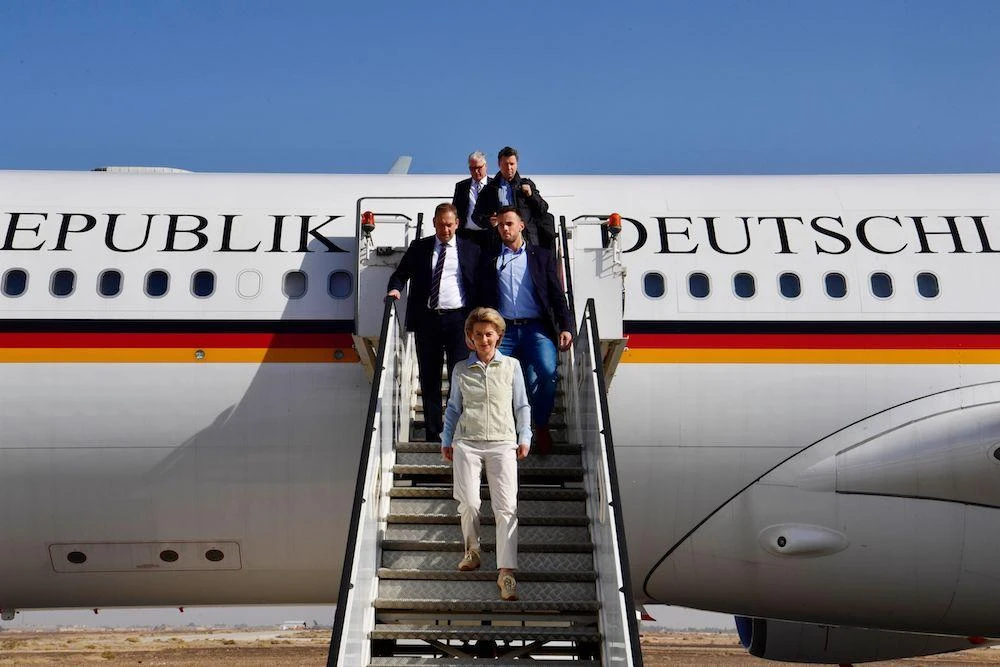 German minister can’t rule out longer-term military role in Middle East