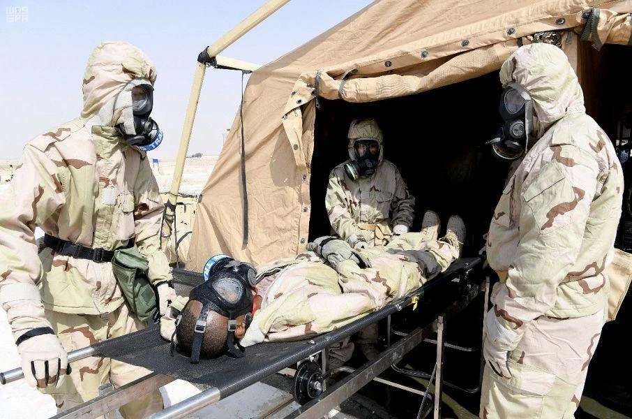 Saudi and US militaries in WMD attack training