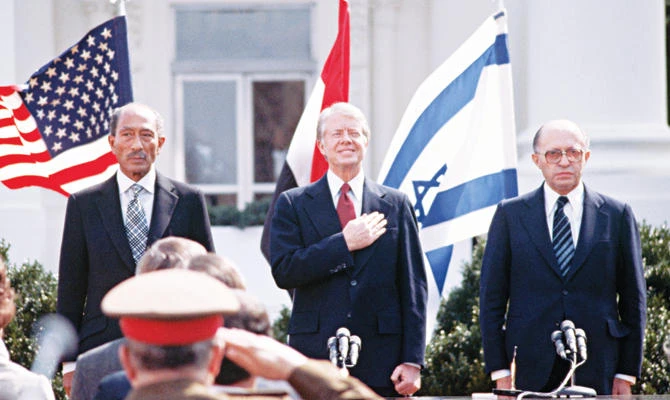 The peace of the Camp David Accords was undermined by the failure to resolve the Israeli-Palestinian conflict