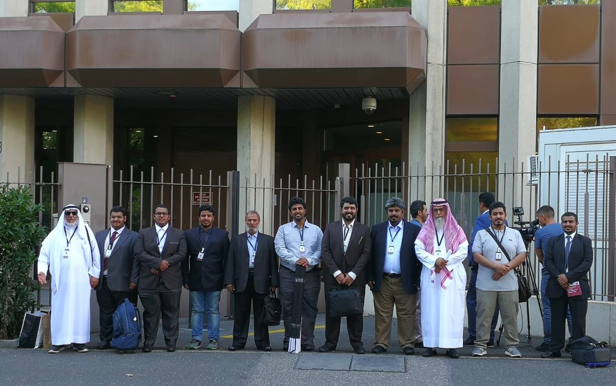 Tribe representatives at the office of the UN High Commissioner for Human Rights. (Supplied)