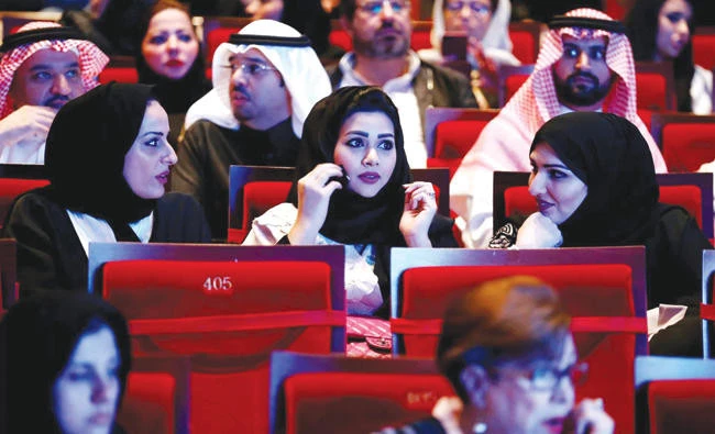 Cinemas were opened for the first time in decades in Saudi Arabia. (Reuters)