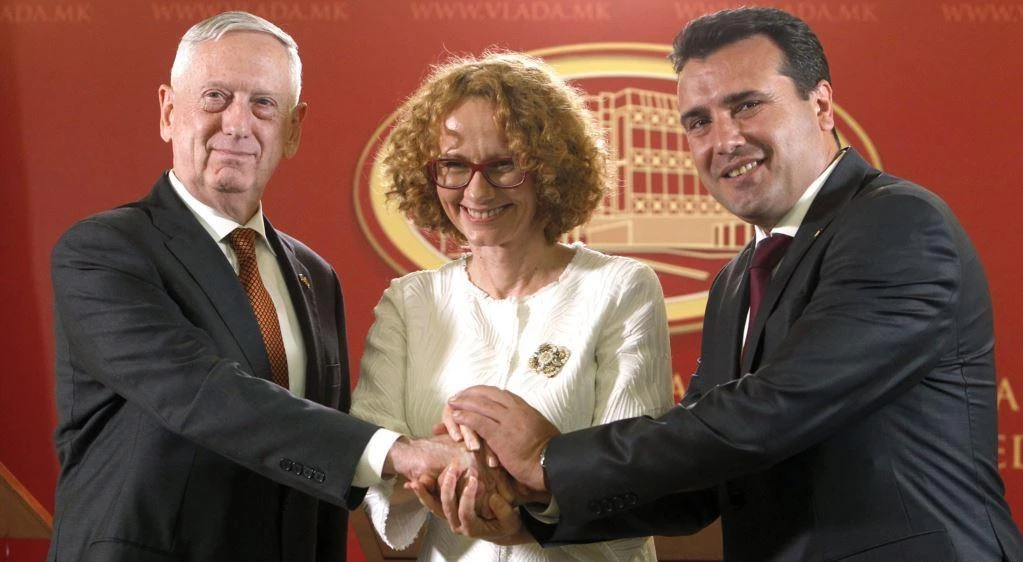 Mattis condemns Russian influence-peddling in Macedonia