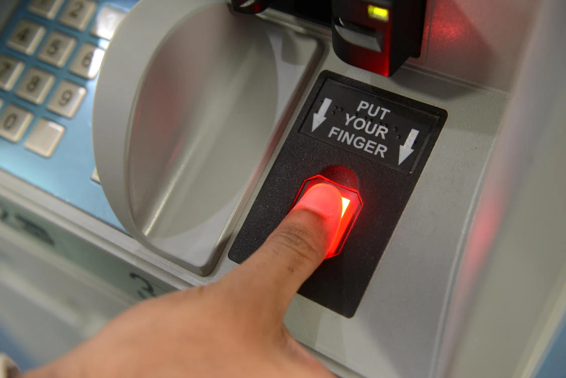 Cash withdrawals are now possible using simply a PIN and your fingerprint. (Reuters)