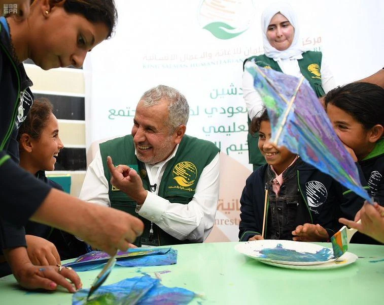 Abdullah Al-Rabeeah discussed the situation in the camp, as well as current and future humanitarian projects there. (SPA)