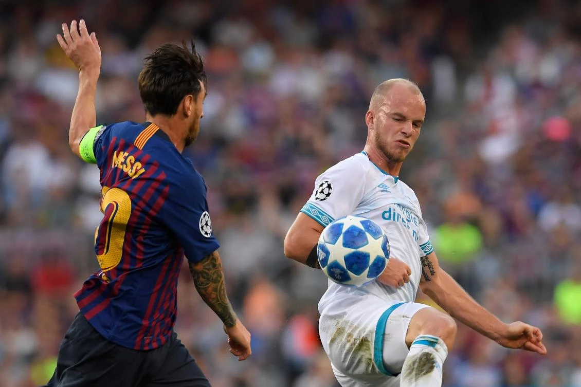 Messi scores hat-trick as Barcelona thrash PSV