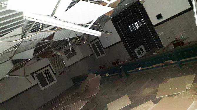 Houthi missile hits mosque and home in Saudi Arabia’s Asir region. (SPA)