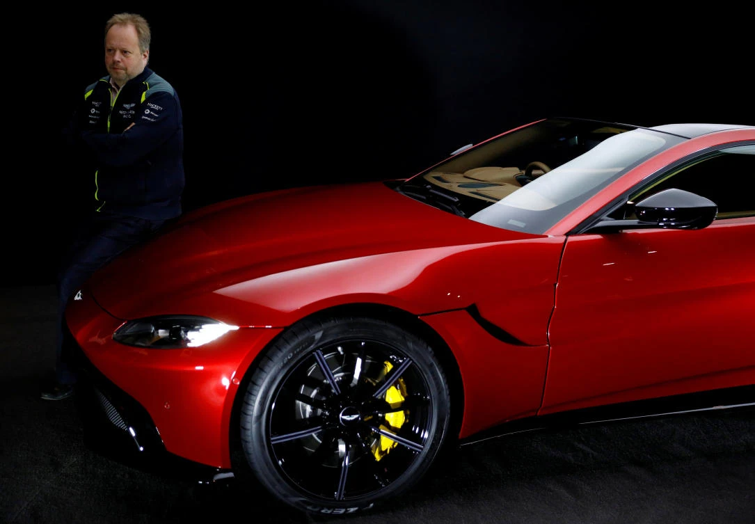 Andy Palmer, CEO of Aston Martin, poses for a photograph next to the company’s new Vantage car in Gaydon, Britain November 20, 2017. (File photo / AFP)