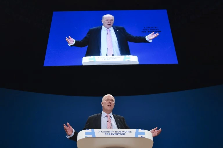 What the EU was asking in and around Northern Ireland was simply impossible for any UK government to accept, Britain’s Transport Secretary Chris Grayling said. (AFP)
