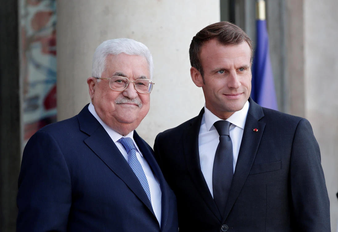 Abbas’ denial came after talks in Paris with French President Emmanuel Macron Friday. Abbas asked Macron to pass the message onto US President Donald Trump. (Reuters)