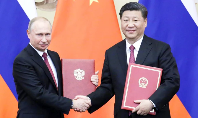 China and Russia have joined hands to lash out at US on Friday at Washington's new sanctions that target both Moscow and Beijing. (Reuters)