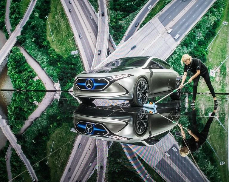 German competitors unveil own electric cars in catch-up race against Tesla