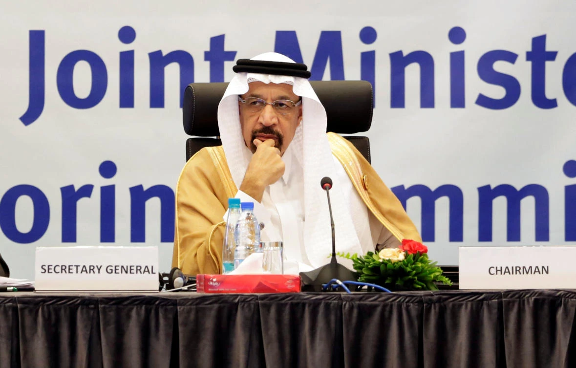 Saudi Arabian Energy Minister Khalid Al-Falih during the inaugural session ceremony of the OPEC Ministerial Monitoring Committee in Algiers, Algeria September 23, 2018. (Reuters)