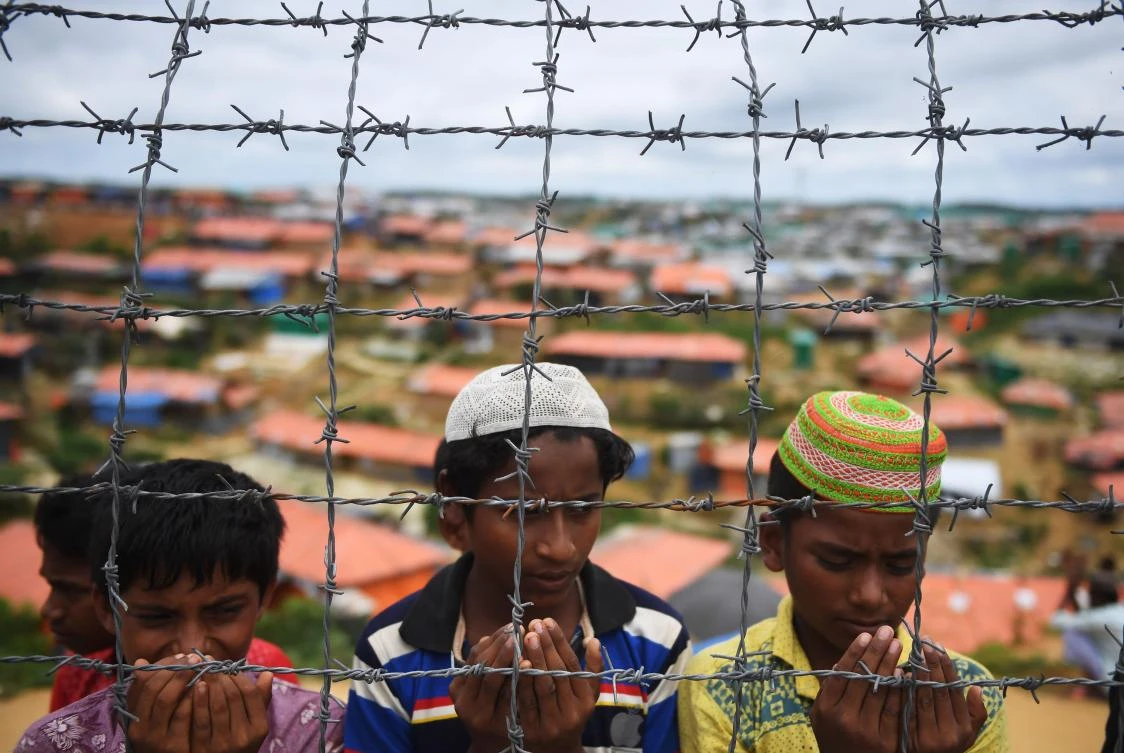 About half of the Rohingya children in the refugee camps in Cox’s Bazar, Bangladesh, are growing up without any access to a minimum education facility, according to a recent report. (AFP)