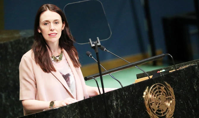 New Zealand Prime Minister Jacinda Ardern speaks at the Nelson Mandela Peace Summit during the 73rd United Nations General Assembly in New York, US, September 24, 2018. (REUTERS)