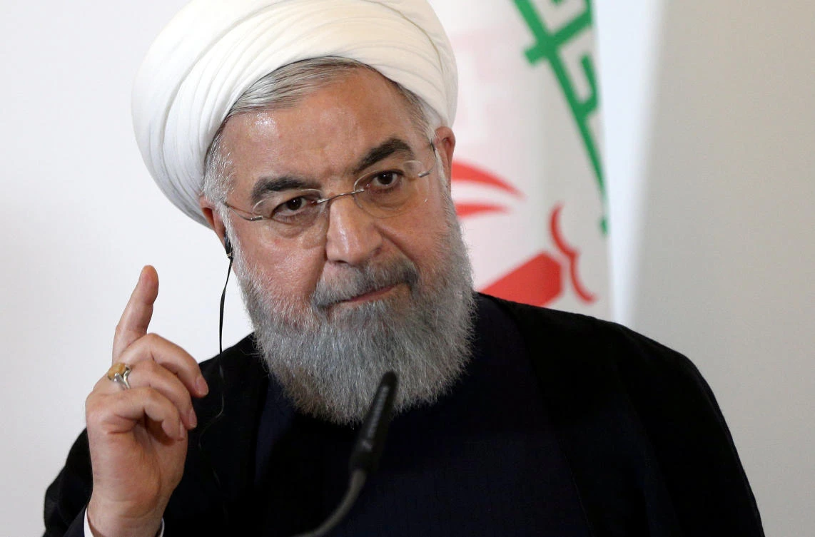 Iran's President Hassan Rouhani attends a news conference at the Chancellery in Vienna, Austria July 4, 2018. (Reuters)