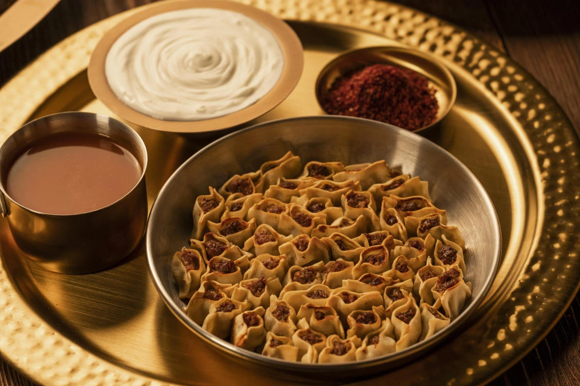 Manti at Mayrig restaurant in Beirut. (Arab News)