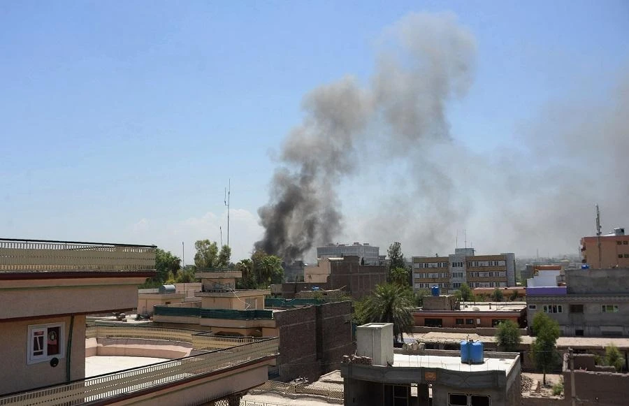 12 women and children from the same family were killed in a Sunday airstrike in the eastern Maidan Wardak province. (File/AFP)