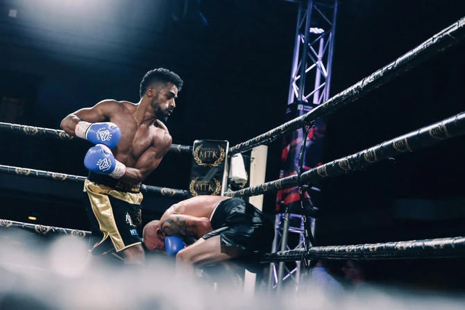 Zuhayr Al-Qahtani is leaving nothing to chance as he prepares to become the first professional Saudi boxer to fight in the Kingdom. (MTK Global)