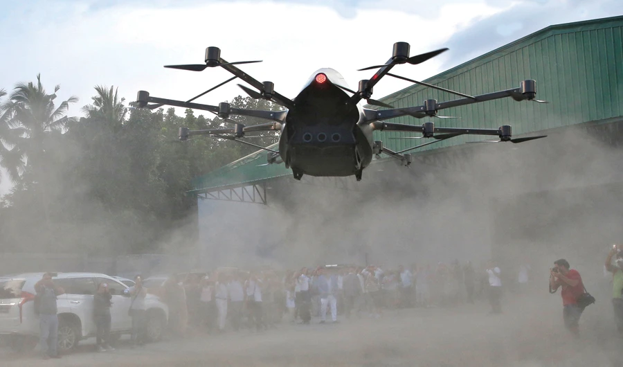 Filipino inventor aims to cut travel times with passenger drone