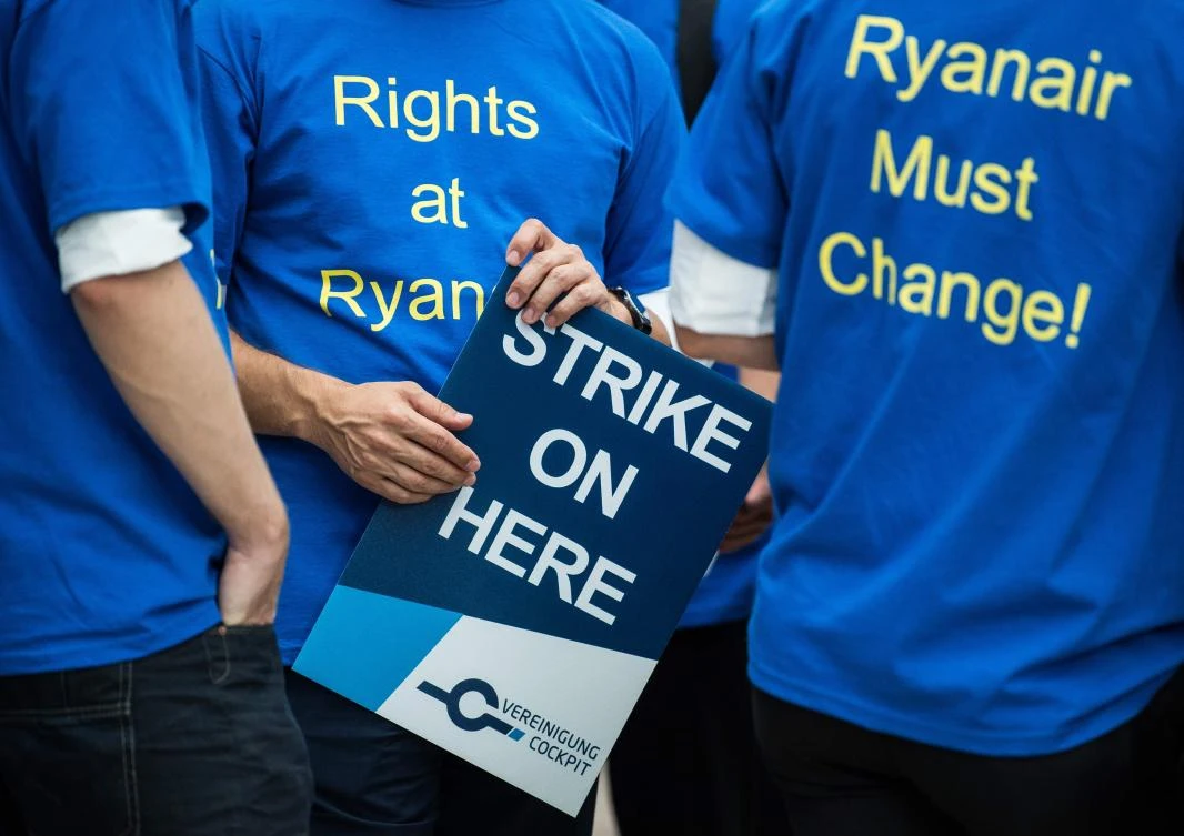 Trade unions have claimed that Friday’s 24-hour stoppage will be the biggest strike in the Irish carrier’s history. (AFP)