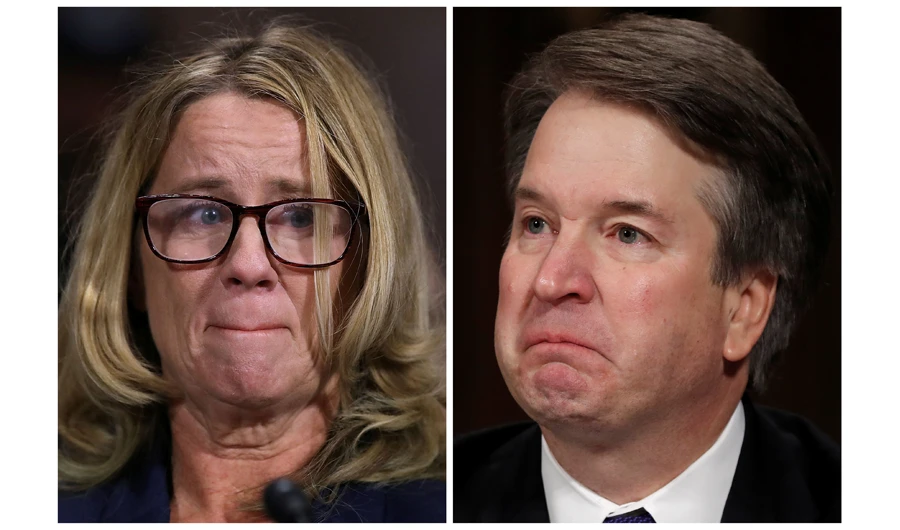 Fiery Kavanaugh denies quiet accuser Ford in Senate showdown