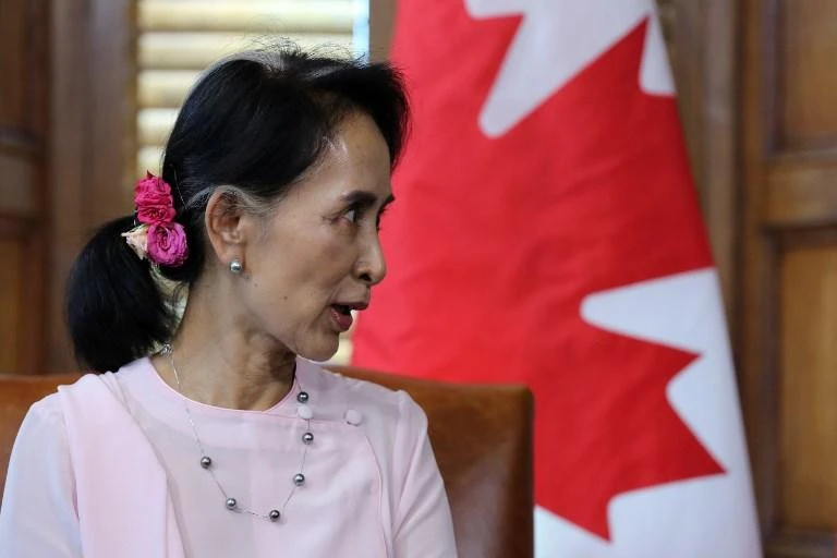 Myanmar leader Aung San Suu Kyi’s international reputation has become tarnished by her refusal to call out the atrocities by her nation’s military against the Rohingya Muslims minority. (AFP)