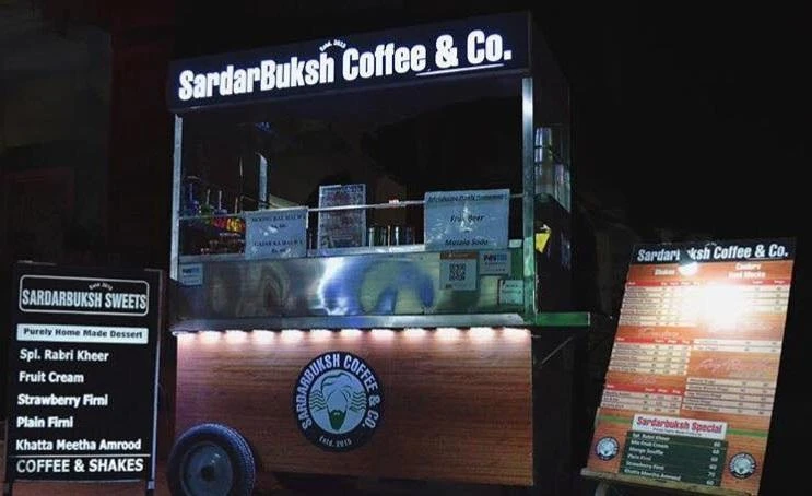 An Indian coffee shop chain rhyming with Starbucks and with a similar logo. (Photo courtesy: Facebook/Sardarbuksh Coffee & Co.)