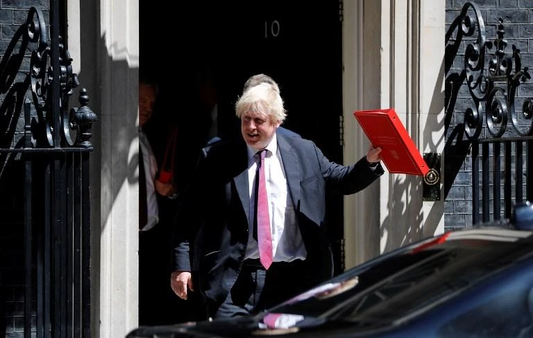 Former British Foreign Secretary Boris Johnson says he thinks Prime Minister Theresa May’s blueprint for Brexit will lead to “political and economic disaster.”(AFP)