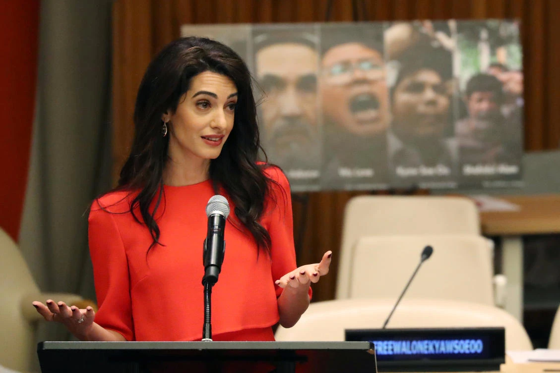 Amal Clooney calls on Myanmar’s Suu Kyi to pardon Reuters reporters