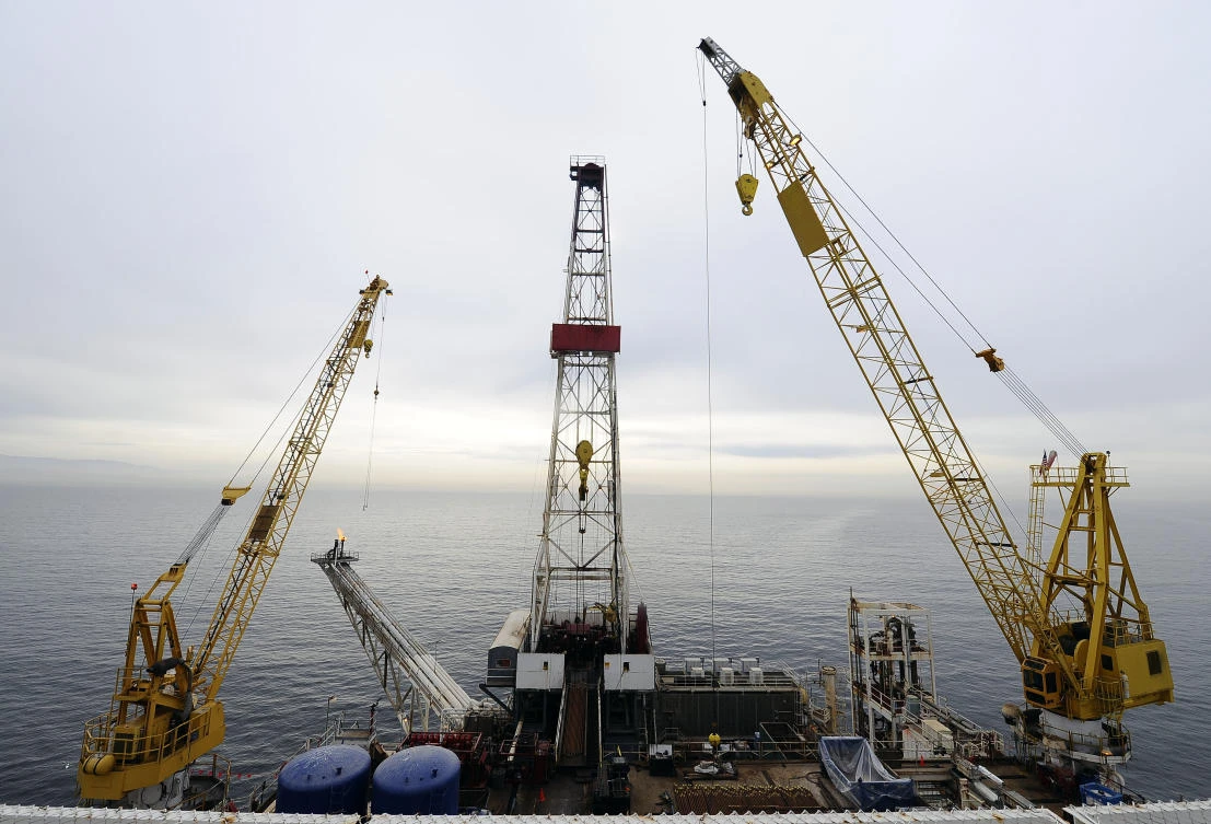 Offshore oil drilling platform ‘Gail’ operated by Venoco, Inc., is shown off the coast of Santa Barbara, California (File photo / AP)