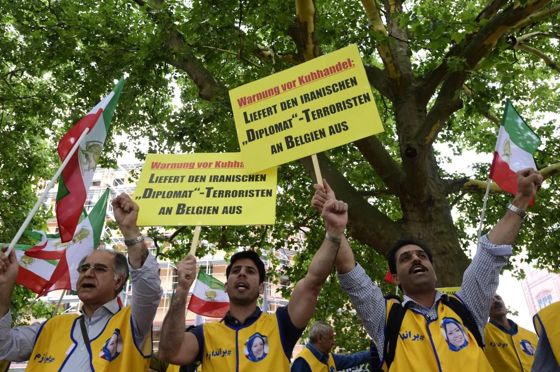 A German court has approved the extradition of an Iranian diplomat wanted in Belgium on suspicion he was part of a failed plot to bomb an Iranian opposition rally near Paris. (AFP/Tobias Schwarz)