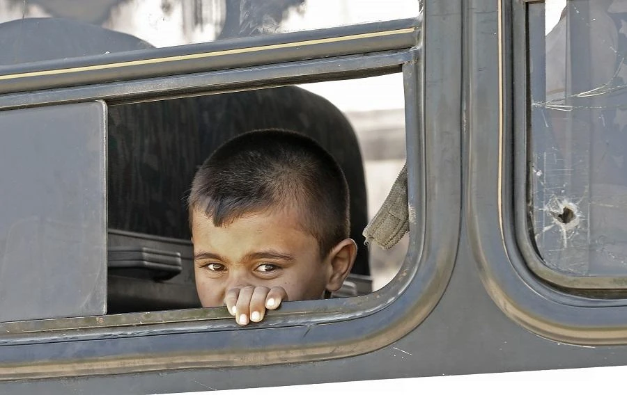 the migrants, including six children and two women, have been taken to a reception center on the outskirts of the capital. (File/AFP)