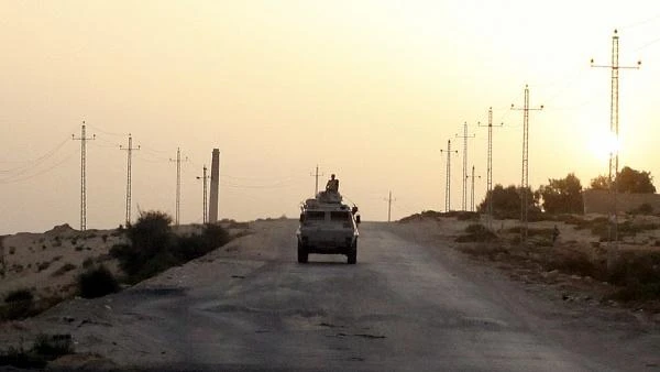 A military vehicle drives through northern Sinai.(File photo: Reuters)