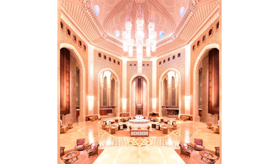 Al Bustan Palace lobby lounge.