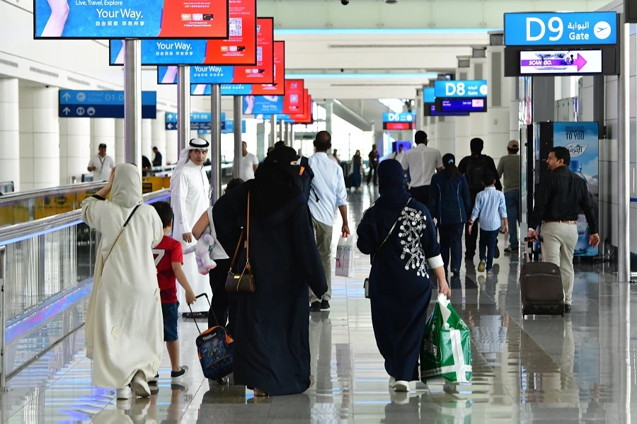 August marks the second consecutive month that DXB has crossed the eight million customer mark. (AFP)