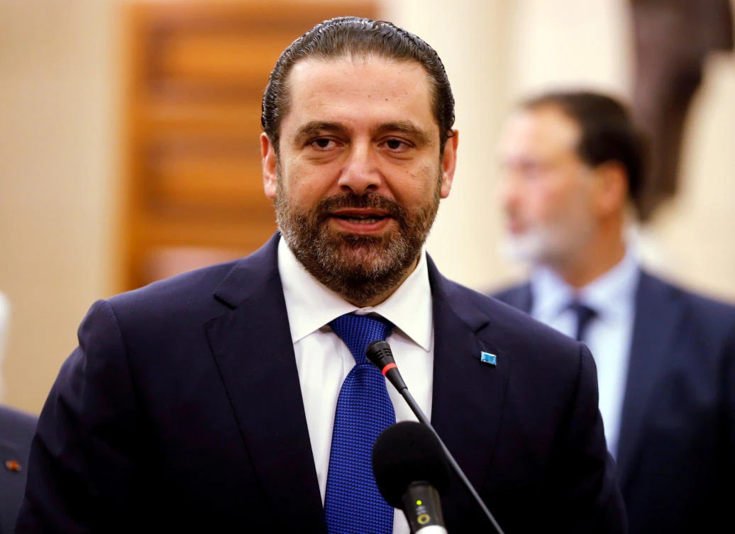 Prime Minister-designate Saad Al-Hariri talks inside the parliament building at downtown Beirut, Lebanon May 28, 2018. (Reuters/File Photo)