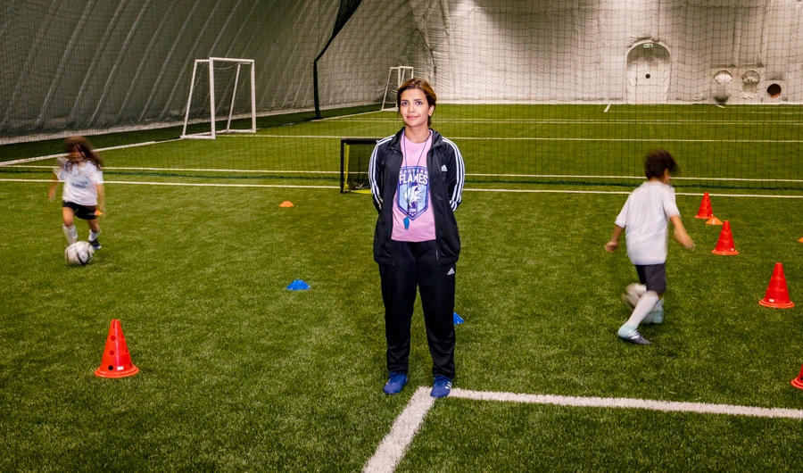 Maram Butairi is also a dedicated and die-hard soccer fan, player, coach and manager. (AN photo by Ziyad Alarfaj)