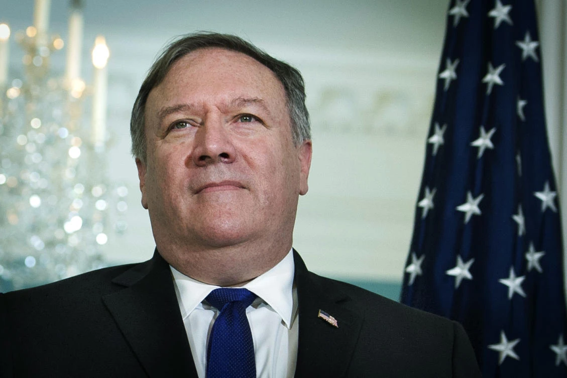 US Secretary of State Mike Pompeo meets with Japan Prime Minister Shinzo Abe ahead of denuclearization talks in North Korea. (AP/Cliff Owen)