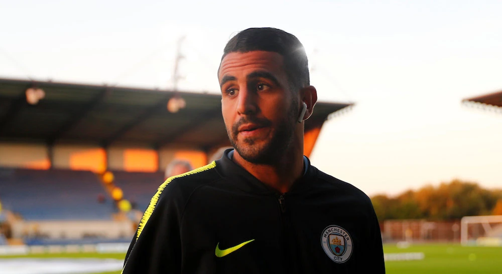 Riyad Mahrez promised to send the young earthquake survivor a signed shirt. (Reuters)